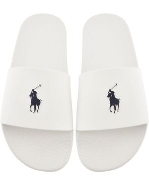 Ralph Lauren Logo Sliders Ceramic - White