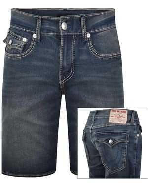 TRUE RELIGION Ricky Big T Flap Shorts - Blue