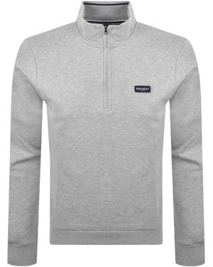 Hackett Half Zip Sweatshirt - Grey