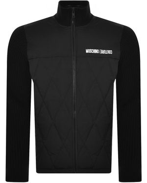 Moschino Knit Sleeve Jacket - Black