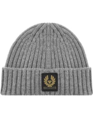 Belstaff Lambswool Watch Beanie - Gray