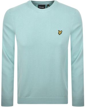 Lyle & Scott Cotton Knitted Jumper - Blue