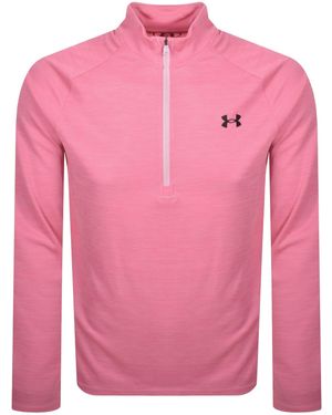 Under Armour Tech Half Zip Sweatshirt - Pink