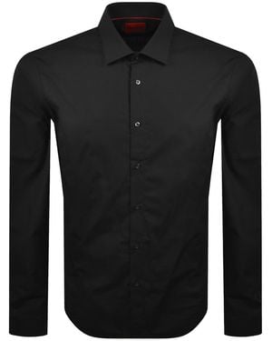HUGO Valerio Long Sleeve Shirt - Black