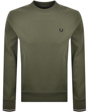 Fred Perry Crew Neck Sweatshirt - Green