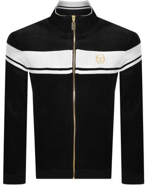 Sergio Tacchini Damarindo Velour Track Top - Black