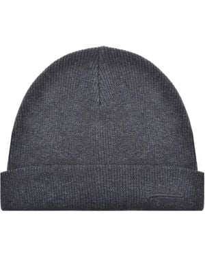 Superdry Knit Beanie Hat - Gray
