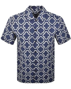 Farah Farah Astral Short Sleeve Shirt - Blue