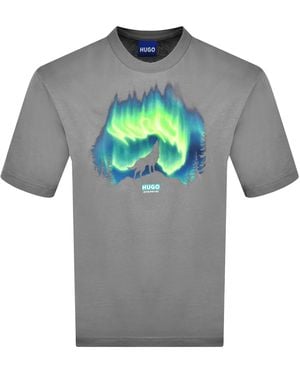 HUGO Norostee T Shirt - Gray