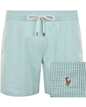 Ralph Lauren Traveller Striped Swim Shorts - Blue