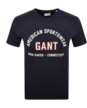 GANT Original Graphic T Shirt - Blue