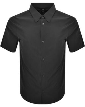 ARMANI EXCHANGE Short Sleeve Shirt - Black