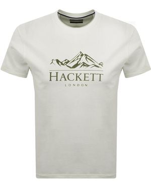 Hackett Heritage Peaks T Shirt Off - Gray