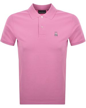 Psycho Bunny Classic Polo T Shirt - Pink
