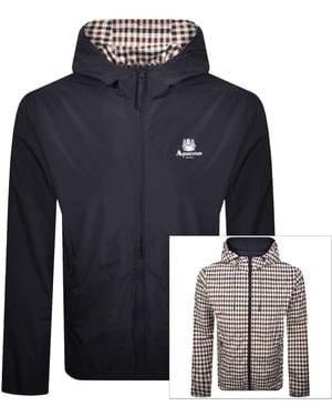 Aquascutum Hooded Sailor Reversible Jacket - Blue
