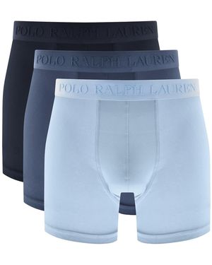 Ralph Lauren Underwear 3 Pack Trunks - Blue