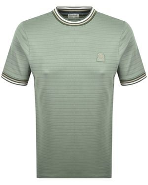 Sandbanks Textured Jacquard T Shirt - Green