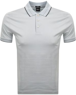 BOSS BUSINESS Boss H Phillipson 195 Polo T Shirt - Grey