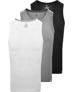 Luke 1977 Reco 3 Pack Vests - Grey