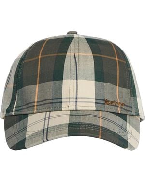 Barbour Telfield Baseball Cap Tartan - Green