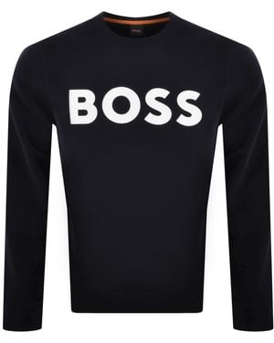 BOSS Boss Webasic Crew Neck Sweatshirt - Black