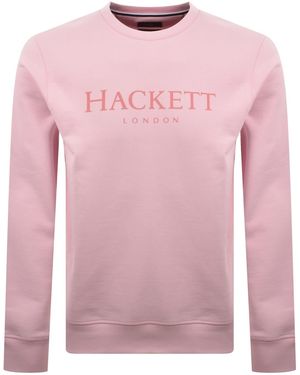 Hackett Heritage Crew Neck Sweatshirt - Pink