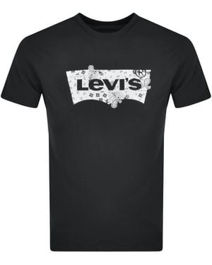 Levi's Graphic Crew Neck T Shirt - Black