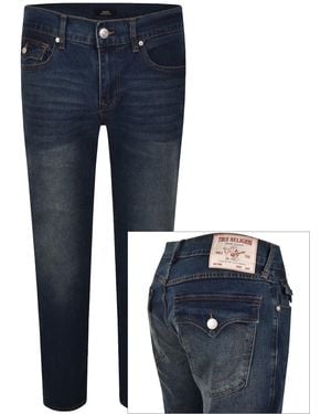 TRUE RELIGION Rocco Flap Skinny Jeans - Blue