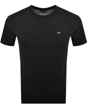 Armani Emporio Beachwear Crew Neck T Shirt - Black