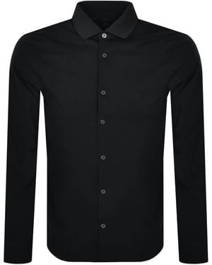 ARMANI EXCHANGE Long Sleeve Shirt - Black