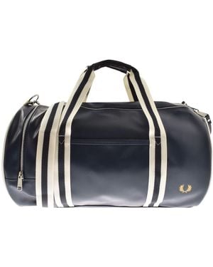 Fred Perry Classic Barrel Bag - Blue