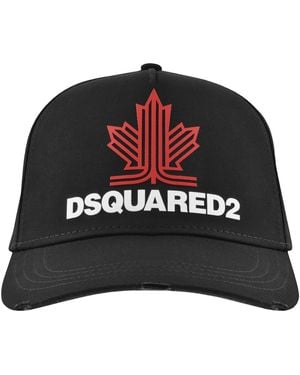 DSquared² Badge Baseball Cap - Black