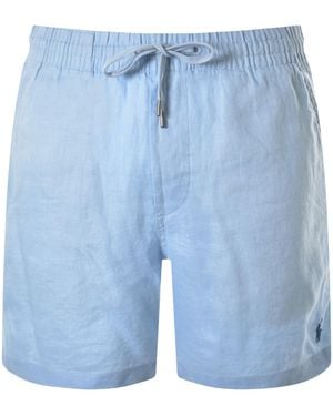 Ralph Lauren Linen Prepster Shorts - Blue