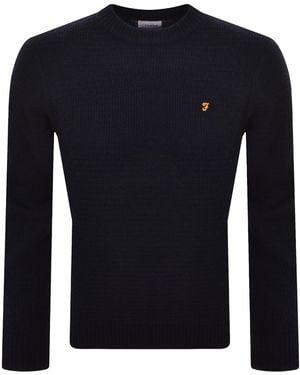 Farah Farah Allerton Knit Jumper - Blue