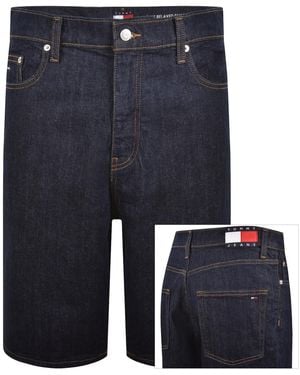 Tommy Hilfiger Jaimie Relaxed Shorts Dark Wash - Blue