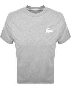 Lacoste Loungewear Logo T Shirt Marl - Grey