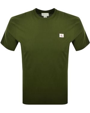 Calvin Klein Jeans Badge T Shirt - Green