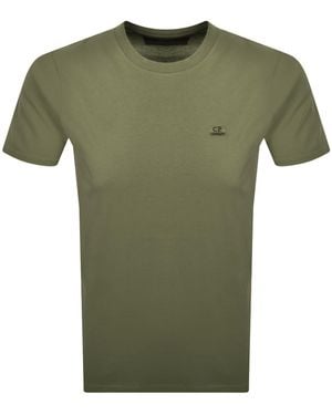 C.P. Company Cp Company Logo T Shirt Capers - Green