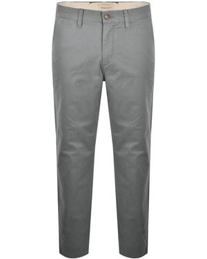 GANT Slim Light Canvas Chinos - Grey
