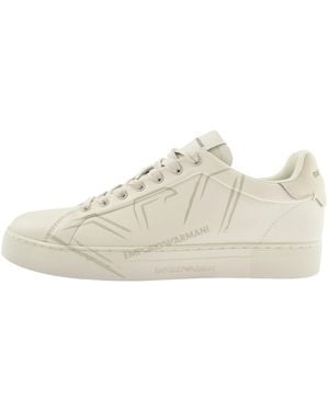 Armani Emporio Logo Trainers Off - White