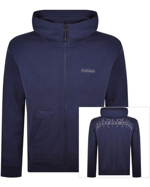 Napapijri B Yourte Full Zip Hoodie - Blue