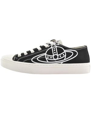 Vivienne Westwood Plimsoll Low Top Trainers - Black