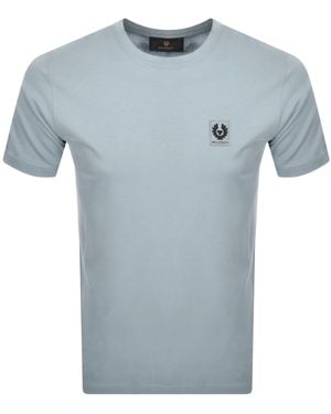 Belstaff Short Sleeve Logo T Shirt Quarry - Blue