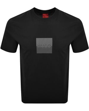 HUGO Dusplit T Shirt - Black