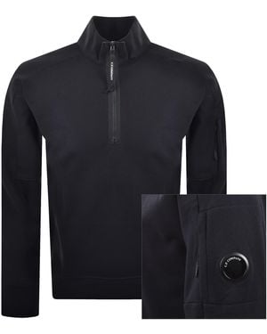C.P. Company Cp Company Half Zip Sweatshirt - Blue