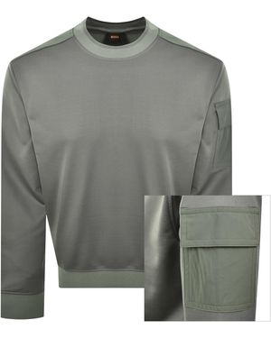 BOSS Boss We Functional Sweatshirt - Grey