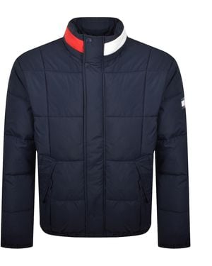 Tommy Hilfiger Dna Collar Puffer Jacket - Blue
