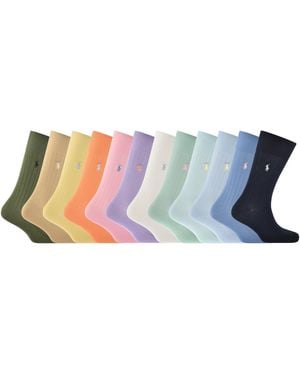 Ralph Lauren 12 Pack Socks - Blue