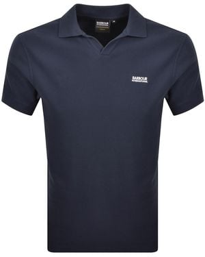 Barbour Milbank Textured Polo - Blue