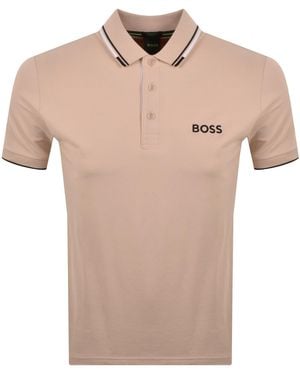 BOSS Boss Paddy Pro Polo T Shirt - Natural